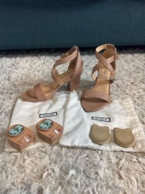 Pashion Beige Convertible Heels